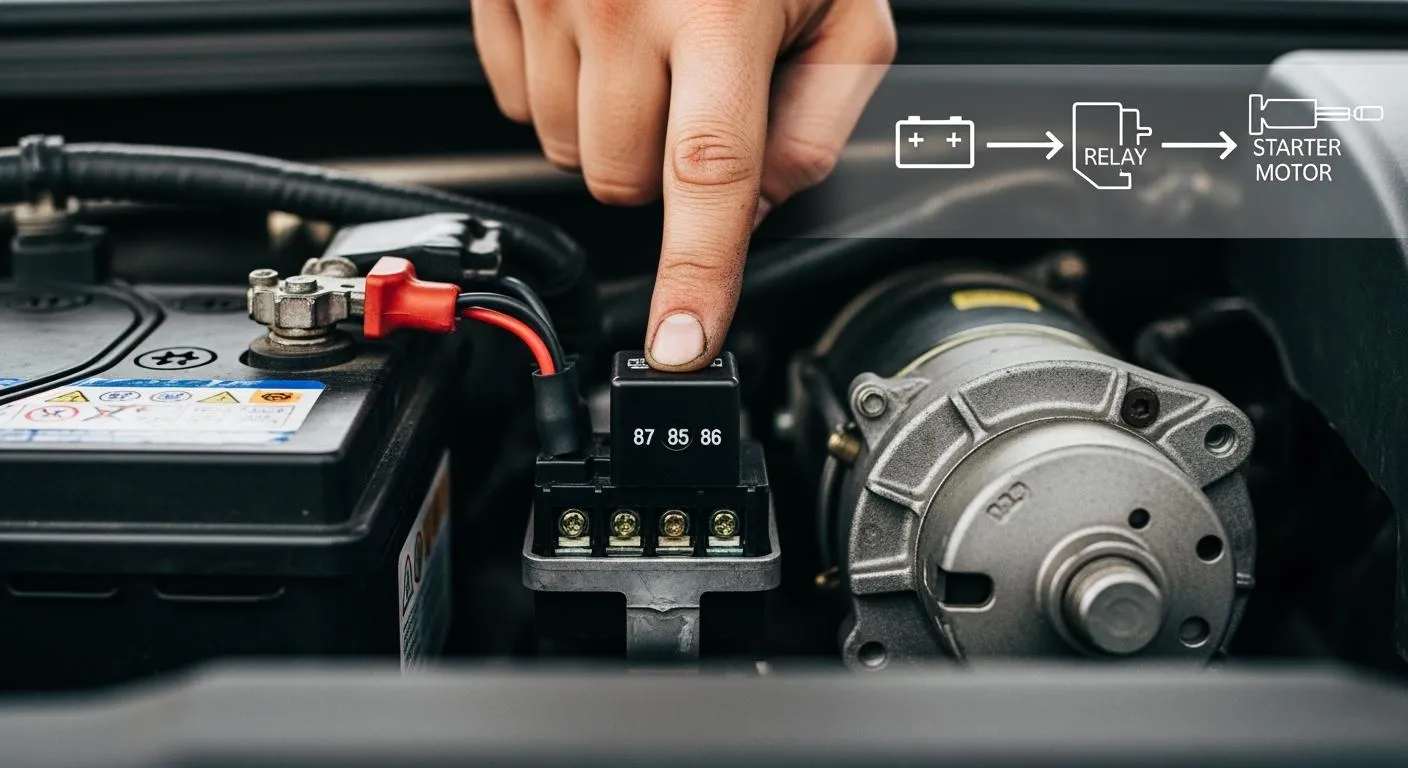 How a Car Starter Relay Works in Plain Terms