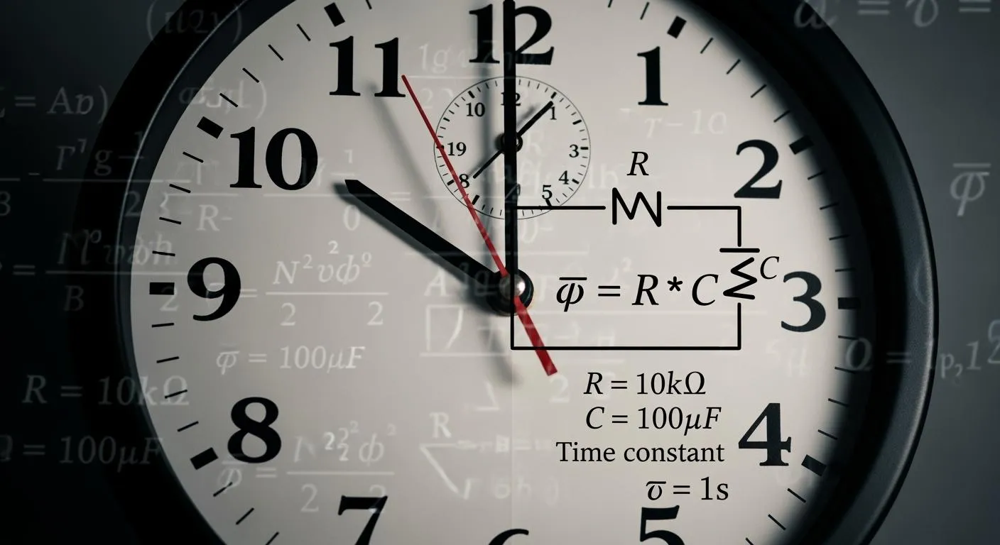 Time Constant In An RC Circuit Backed By Real Numbers