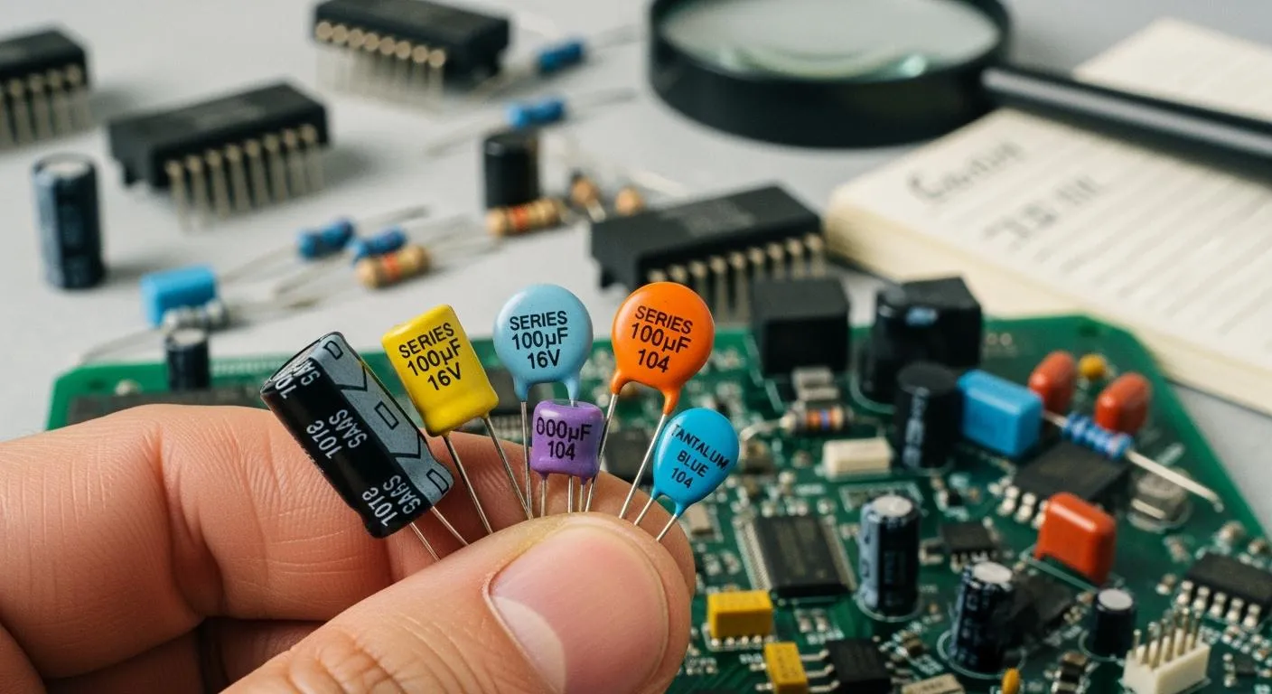 How to Identify Capacitors Series in Electronic Hardware