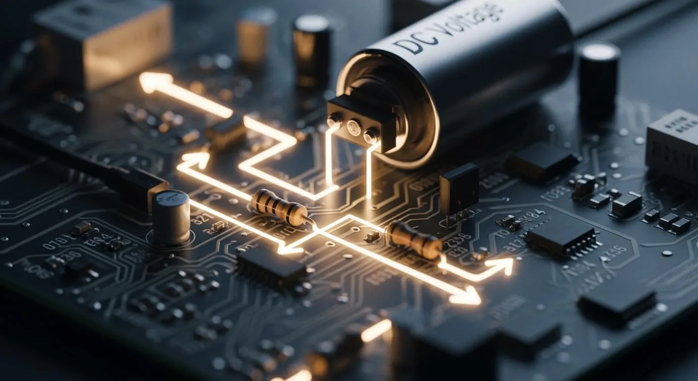 How DC Voltage Drives Electronic Circuit Behavior