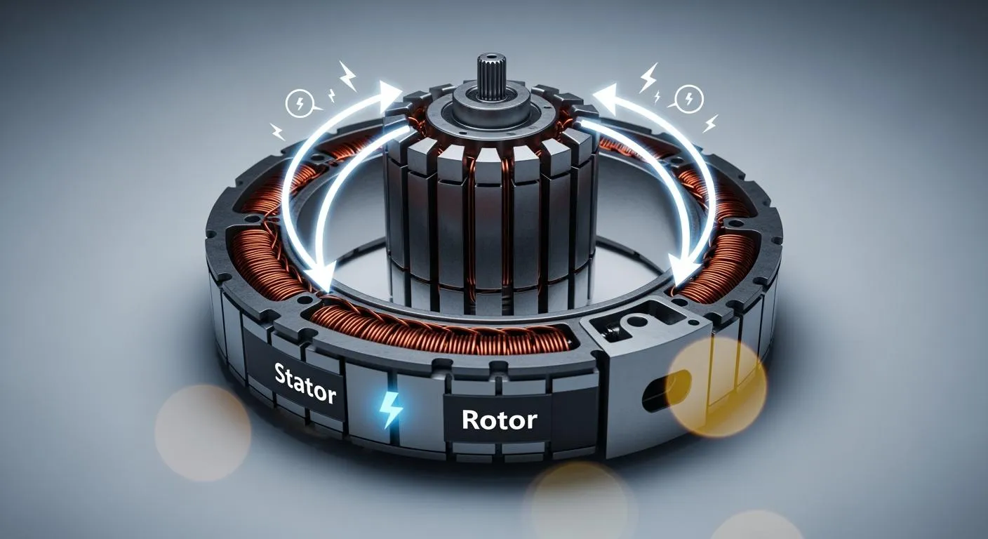 Comparing Stator and Rotor for Electronic Motor Efficiency