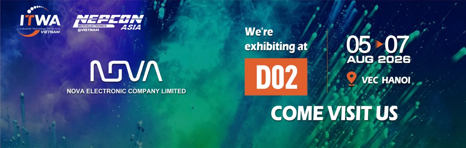 NOVA at ITWA & NEPCON Vietnam 2026 — Visit Us at Booth D02, VEC Hanoi