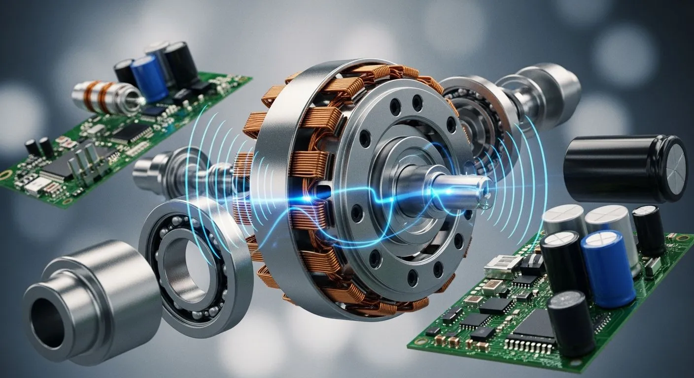 Electric Motor Rotor Mechanics and Practical Electronic Usage