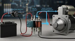 How Does a Relay Starter Motor Work in Electronics?